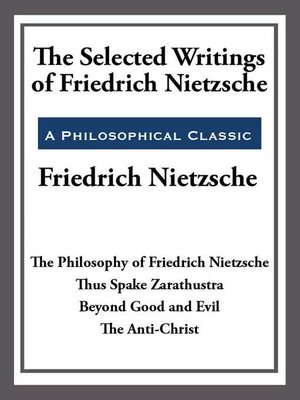 cover image of The Selected Writings of Friedrich Nietzsche